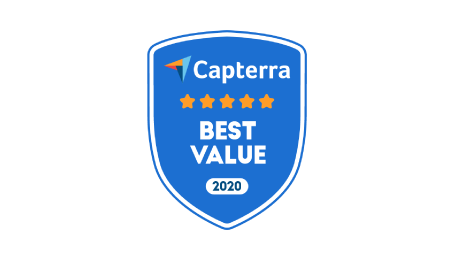 capterra best value call recording software badge
