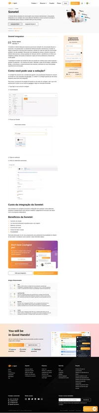 Aumente a eficiência com a integração da Sonotel com o LiveAgent. Simplifique a comunicação com o cliente, acompanhe as chamadas e aprimore a qualidade do serviço sem esforço!
