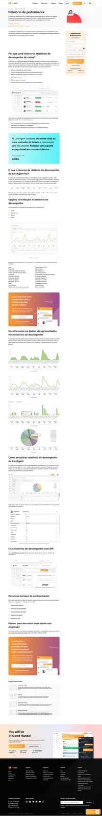 Monitore o desempenho de seus agentes, departamentos e equipes de help desk com nosso recurso integrado de relatório de desempenho.
