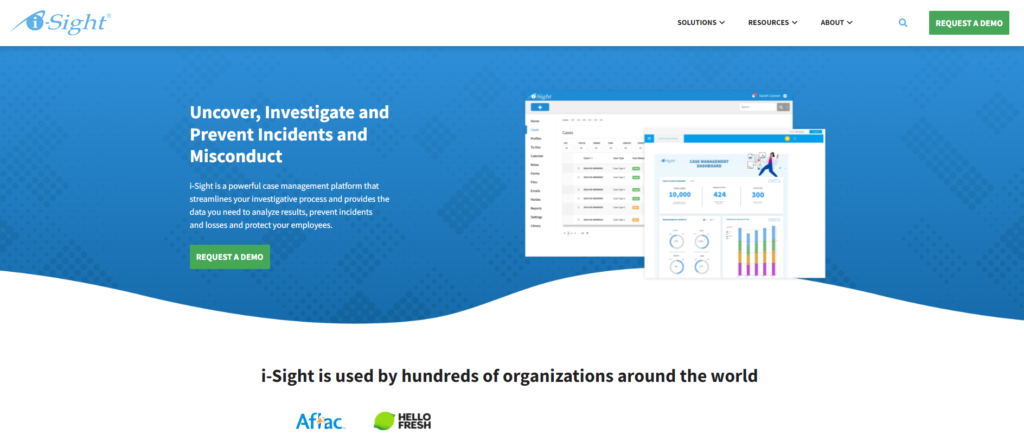 página inicial de iSight