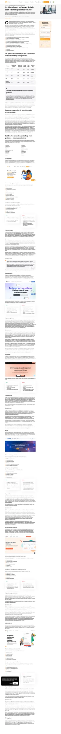 Explore os 18 melhores softwares de help desk e sistemas de tickets gratuitos de 2025. Aprimore sua experiência de atendimento ao cliente sem gastar muito.