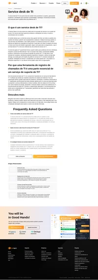 O service desk de TI é um ponto único de contato entre um provedor de serviços e o usuário do serviço. O service desk de TI gerencia incidentes e solicitações.