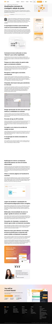 Explore as melhorias de junho do LiveAgent, onde detalhamos todas as atualizações recentes projetadas para aumentar a eficiência do seu atendimento ao cliente.