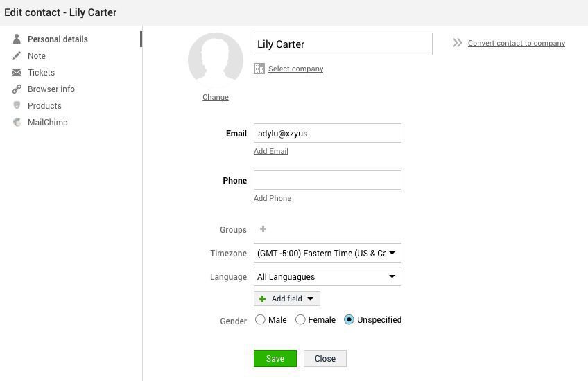 contact-details Detalhes de contato do LiveAgent