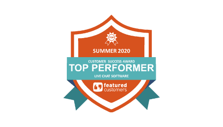 Melhor desempenho na categoria de chat ao vivo