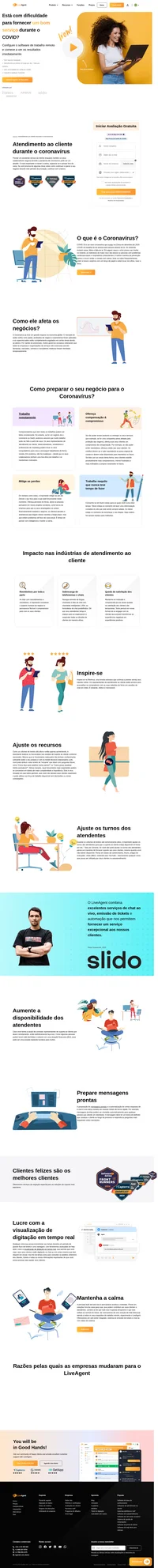 Preste um excelente atendimento ao cliente durante o coronavírus ao manter os colaboradores seguros e utilize soluções de suporte remotas.