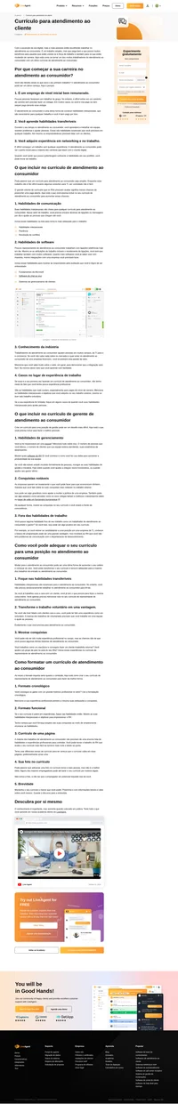 Caso você esteja interessado em trabalhar na esfera de atendimento ao consumidor, leia esse artigo para criar um currículo de alto nível para atendimento ao consumidor.
