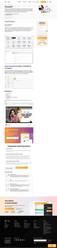 TelcaVoIP é um provedor global de VoIP com sede na Itália, que oferece números internacionais. Leia mais sobre a integração do TelcaVoIP.
