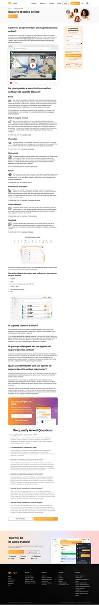 Suporte técnico online é a assistência oferecida ao cliente online (através da internet). Ele pode ser oferecido através de vários canais: Chat, Email, etc.