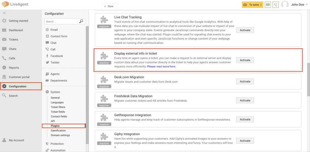 plugin-configuration configuração do plugin