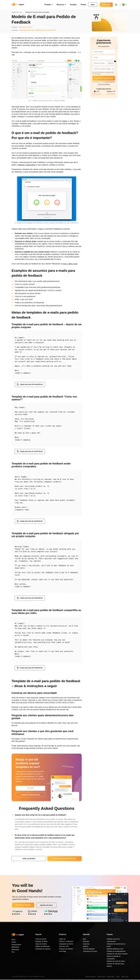 Templates de e-mail para pedido de feedback podem te ajudar a interagir e a construir relações significativas com os seus clientes, tanto os em potencial quanto os já existentes