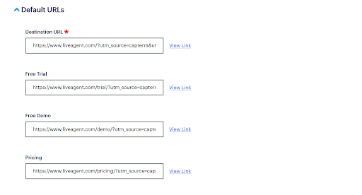 Configurações de URLs