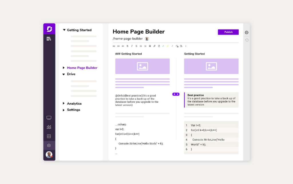 Software Document360 fornecendo soluções de base de conhecimento.