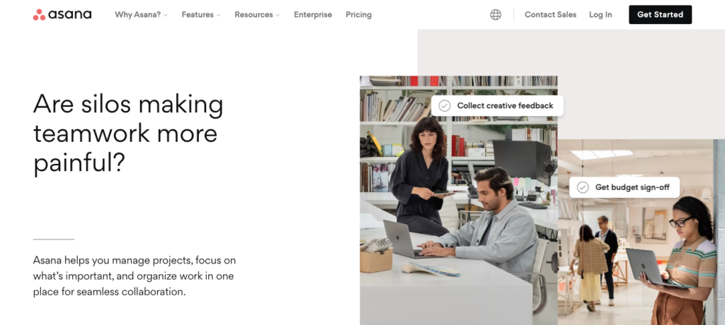 Asana easy-to-use task and project tracking interface, a jira competitor