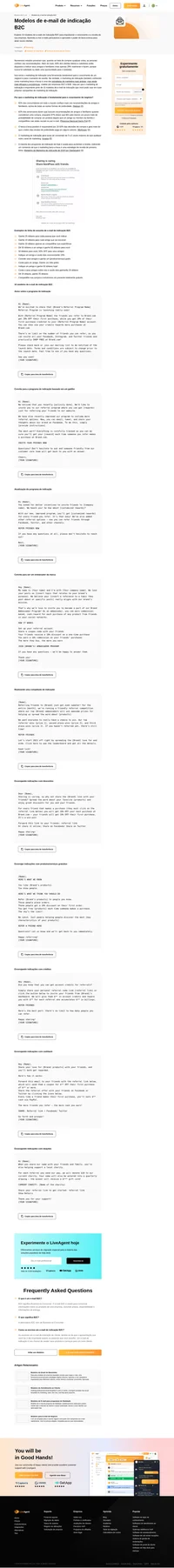 Aproveite as vantagens de nossos modelos de e-mail de indicação B2C de alta conversão e totalmente personalizáveis, juntamente com dicas e truques úteis.