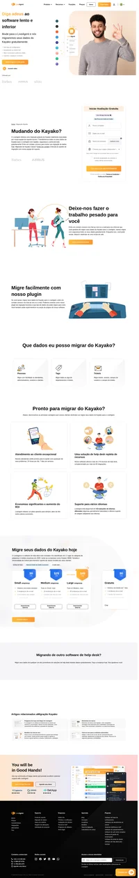 LiveAgent oferece uma migração gratuita de seus dados do Kayako para o LiveAgent. Dê uma olhada nos detalhes e obtenha sua migração gratuita hoje.