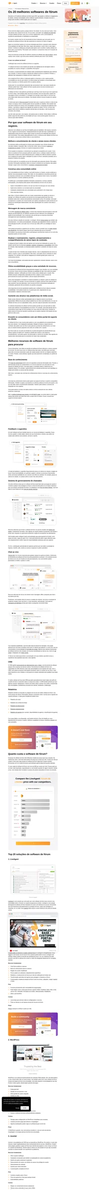 Construa uma comunidade online com seus prospects e clientes com a ajuda de um software de fórum de autoatendimento abrangente.