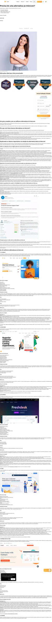 Experimente uma comunicação perfeita com alternativas ao Intercom. Transforme seu negócio com soluções de bate-papo inovadoras para um suporte excepcional.