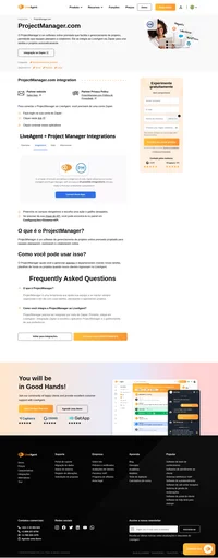 Gerencie seus agentes com a integração do ProjectManager para o LiveAgent. Planeje, monitore e colabore sem sair do seu software de suporte ao cliente.