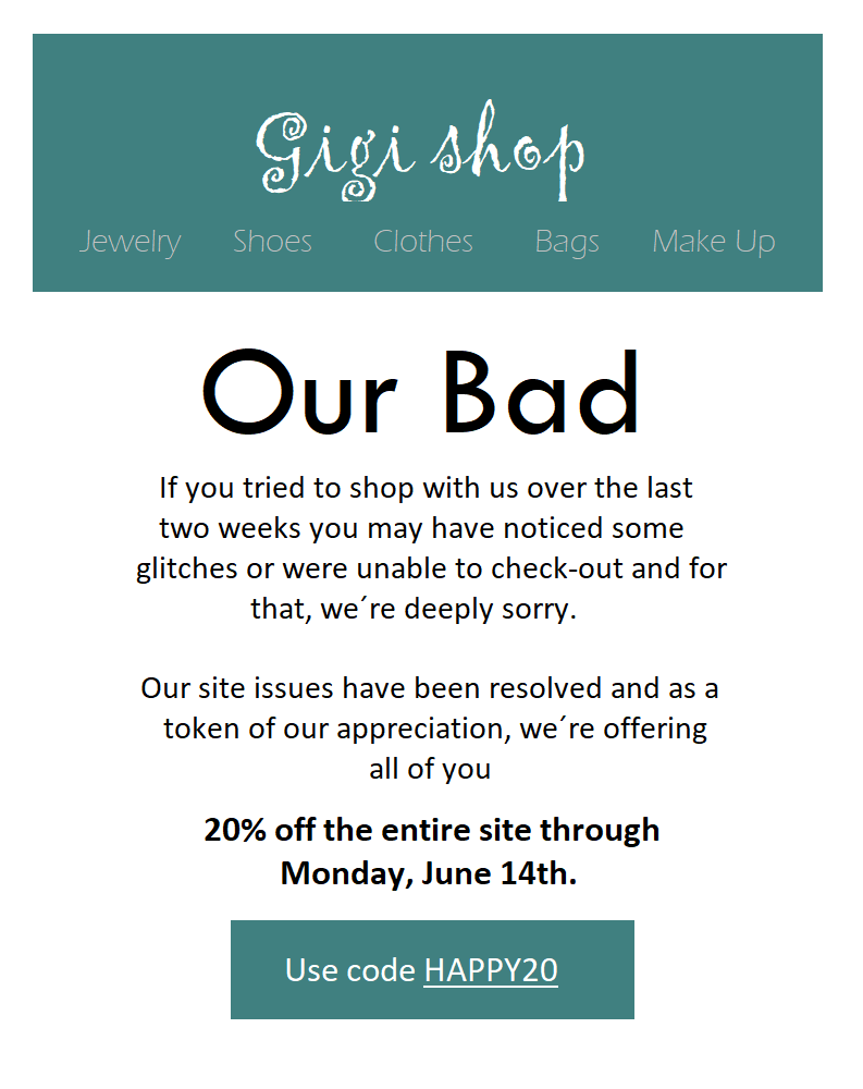 exemplo de e-mail pedindo desculpas