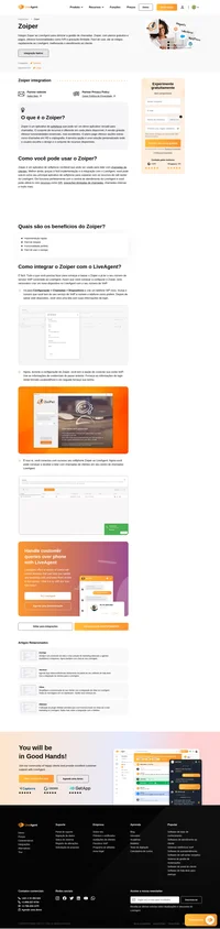 Zoiper é um aplicativo de softphone incrivelmente simples de usar que pode energizar seu call center LiveAgent em pouco tempo.