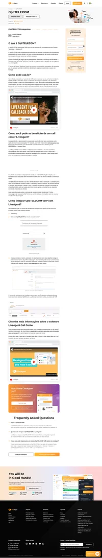 Se você escolheu o OptiTELECOM para seu provedor VoIP, agora pode integrá-lo ao call center da LiveAgent. Descubra como em nosso artigo.