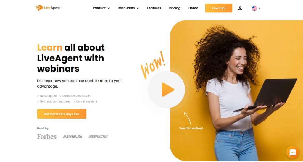 Webinars do LiveAgent