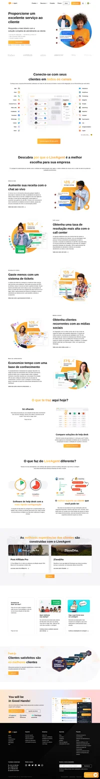 Um ótimo atendimento ao cliente começa com um melhor software de help desk. Veja os benefícios do LiveAgent e comece a usá-lo em 5 minutos.